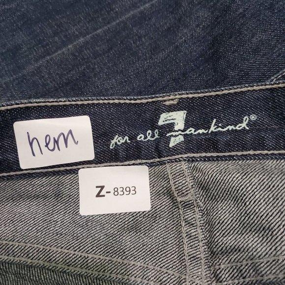 7 For All Mankind Women Jeans 30 Denim Bootcut‎ Pockets Mid Rise 28" Inseam READ - Picture 2 of 11